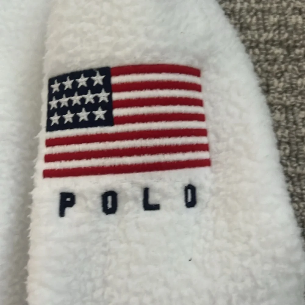 Polo Ralph Lauren US Olympic Team Sweater Fleece top Red White Blue Boys M L - Picture 4 of 10